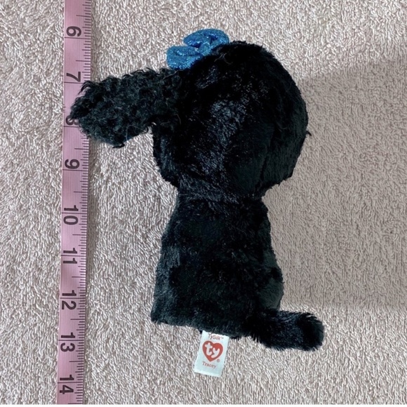 5/$25 Ty TySilk Tracey Beanie Boo Dog Black Puppy - Picture 11 of 11